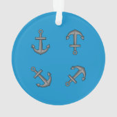 Ensemble d'ancre de bateau de dessin animé (dos)