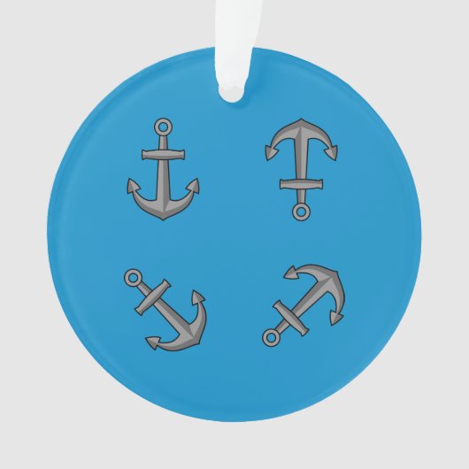 Ensemble d'ancre de bateau de dessin animé (devant)