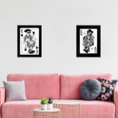 Ensemble d'art mural King & Queen of Hearts (Salon)