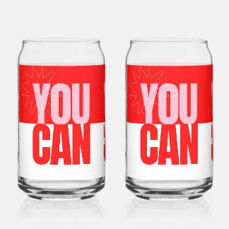 Ensemble d'articles de boisson en verre de Can imp