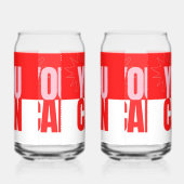 Ensemble d'articles de boisson en verre de Can imp (Gauche)