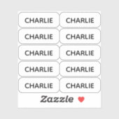 Ensemble de 10 petits Étiquettes simples aux angle (Feuille)