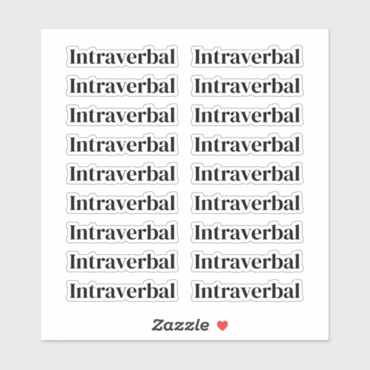 Ensemble de 18 Étiquettes ABA | Stickers Thérapie  (Feuille)