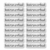 Ensemble de 18 Étiquettes ABA | Stickers Thérapie  (Devant)