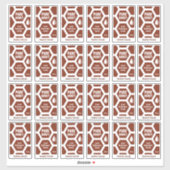 Ensemble de 24 Étiquettes de pots de miel transpar (Feuille)