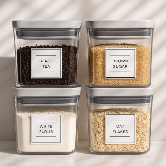 Ensemble de 25 Étiquettes de cuisine étanche perso