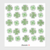 Ensemble de 25 stickers de vinyle Shamrock Extraor (Feuille)