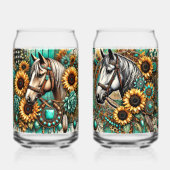 Ensemble de 2 chevaux et tournesol (Verso)