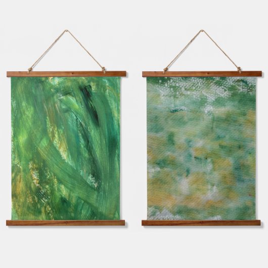 Ensemble de 2 tapisseries murales abstraites (Double)