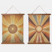 Ensemble de 2 Tapisseries murales géométriques en (Double)