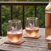 Ensemble de 2 verres à vin drôles de paresseux "Do