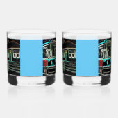 Ensemble de 2 verres CLRV Neon à roches imprimées (Droite)