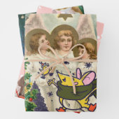 Ensemble de 3 feuilles de papier cadeau COLLAGE DE (En situation)
