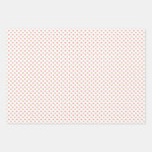 Ensemble de 3 feuilles de papier cadeau Corail et (Devant 2)