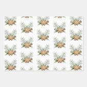 Ensemble de 3 feuilles de papier d'emballage plat  (Devant 2)