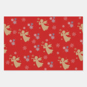 Ensemble de 3 feuilles de papier d'emballage plat  (Devant)