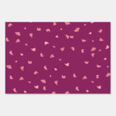 Ensemble de 3 feuilles d'enveloppes romantiques (Devant 2)