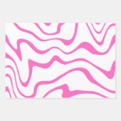 Ensemble de 3 feuilles plates de papier cadeau (Devant 3)