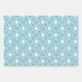 Ensemble de 3 feuilles plates de papier cadeau (Devant)