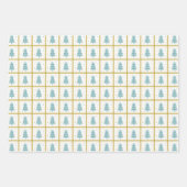 Ensemble de 3 feuilles plates de papier cadeau (Devant 2)