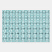 Ensemble de 3 feuilles plates de papier cadeau (Devant)