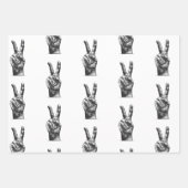 Ensemble de 3 feuilles plates de papier cadeau (Devant 3)