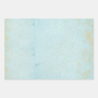 Ensemble de 3 feuilles plates de papier cadeau
