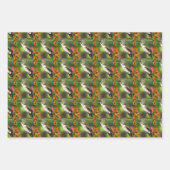 Ensemble de 3 feuilles plates de papier cadeau (Devant 3)