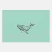 Ensemble de 3 feuilles plates de papier cadeau (Devant 3)