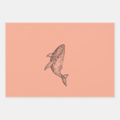 Ensemble de 3 feuilles plates de papier cadeau (Devant 2)