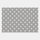 Ensemble de 3 feuilles plates de papier cadeau en  (Devant 3)