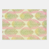 Ensemble de 3 feuilles plates de papier cadeau - F (Devant 2)