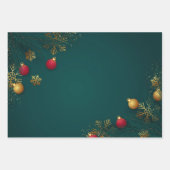 Ensemble de 3 feuilles plates de papier d'emballag (Devant)