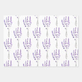 Ensemble de 3 feuilles plates de papier d'emballag (Devant 3)