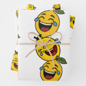 Ensemble de 3 feuilles plates de papier d'emballag (En situation)
