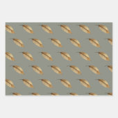 Ensemble de 3 feuilles plates de papier d'emballag (Devant)