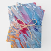 Ensemble de 3 feuilles plates de papier d'emballag (En situation)