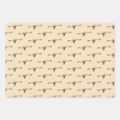 Ensemble de 3 feuilles plates de papier d'emballag (Devant 2)