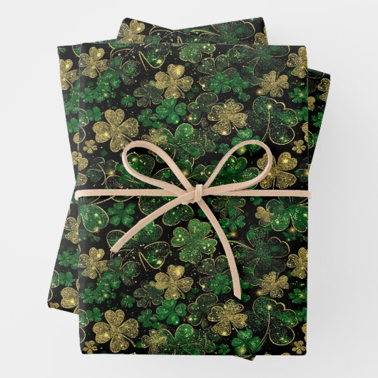 Ensemble de 3 feuilles plates de papier d'emballag (En situation)