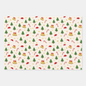 Ensemble de 3 feuilles plates de papier d'emballag (Devant 3)