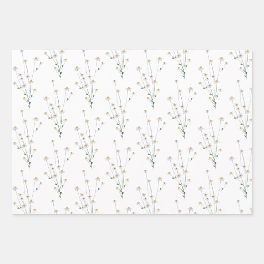 Ensemble de 3 feuilles plates de papier d'emballag (Devant)