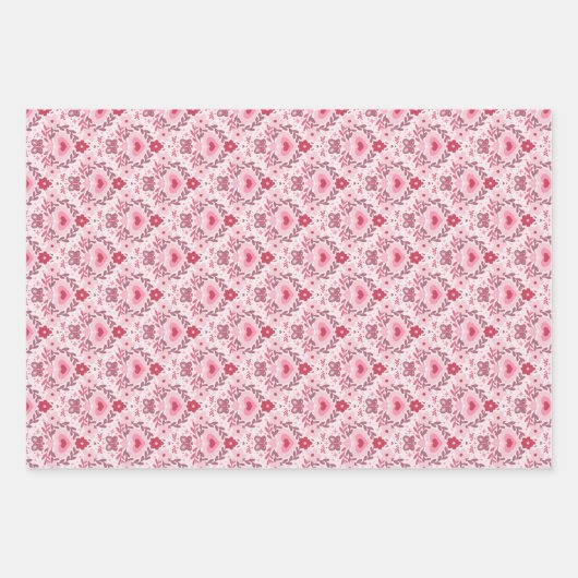 Ensemble de 3 feuilles plates de papier d'emballag (Devant)