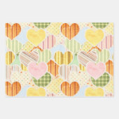 Ensemble de 3 feuilles plates de papier d'emballag (Devant 2)