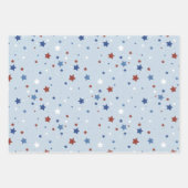 Ensemble de 3 feuilles plates de papier d'emballag (Devant)
