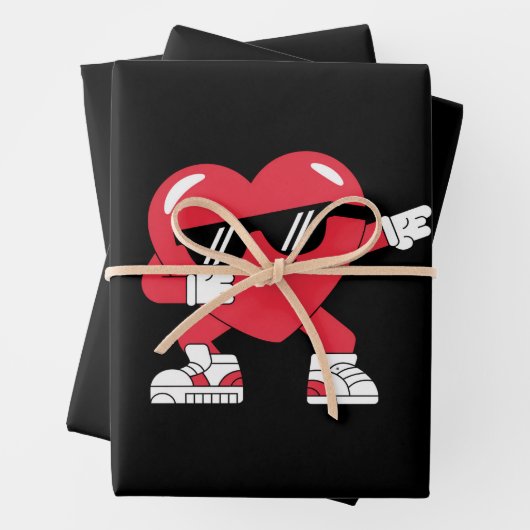 Ensemble de 3 feuilles plates de papier d'emballag (En situation)