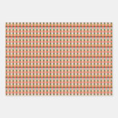 Ensemble de 3 feuilles plates de papier d'emballag (Devant 3)