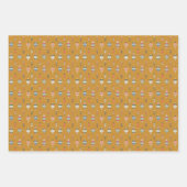 Ensemble de 3 feuilles plates de papier d'emballag (Devant)