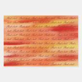Ensemble de 3 feuilles plates de papier d'emballag (Devant 3)
