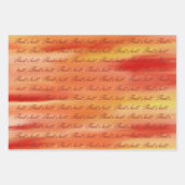 Ensemble de 3 feuilles plates de papier d'emballag (Devant 2)