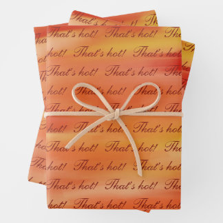 Ensemble de 3 feuilles plates de papier d'emballag